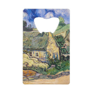 Vincent Van Gogh - Strohdachhäuser in Cordeville Geldbeutel Flaschenöffner