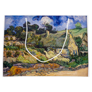 Vincent Van Gogh - Strohdachhäuser in Cordeville Große Geschenktüte