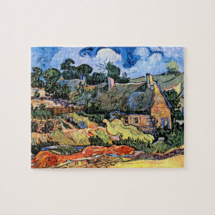 Vincent Van Gogh - Strohdachhäuser in Cordeville Puzzle