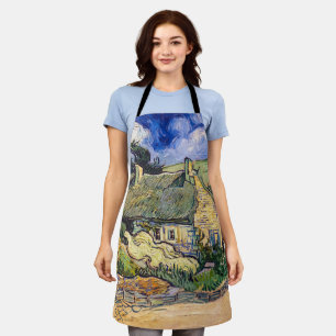 Vincent Van Gogh - Strohdachhäuser in Cordeville Schürze