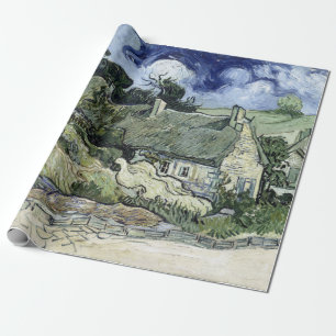 Vincent van Gogh Strohdachhütte in Cordeville Geschenkpapier
