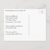 Vincent van Gogh - Strohgepflasterte Hütten Ankündigungspostkarte (Rückseite)