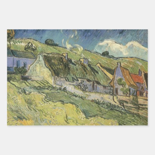 Vincent van Gogh - Strohgepflasterte Hütten Geschenkpapier Set (Vorderseite 3)