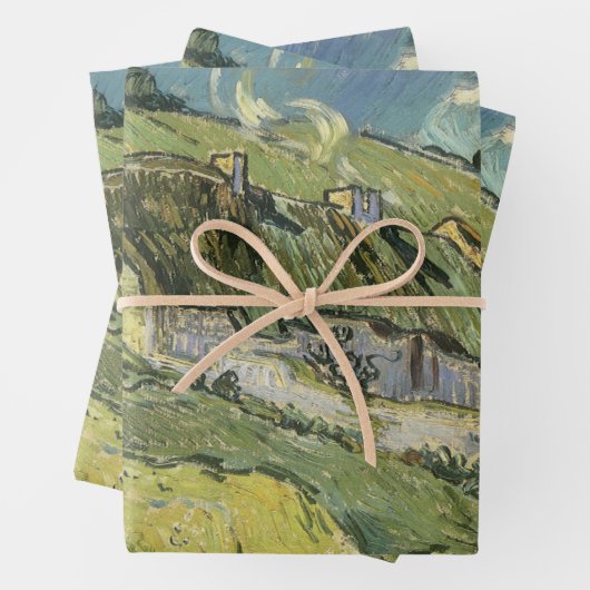 Vincent van Gogh - Strohgepflasterte Hütten Geschenkpapier Set (Beispiel)