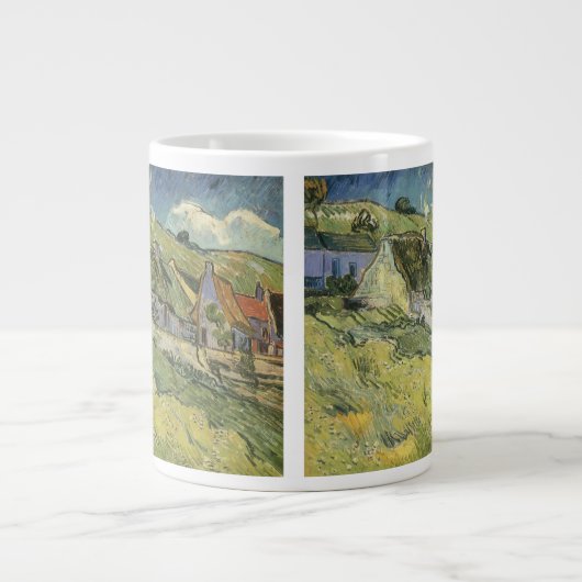 Vincent van Gogh - Strohgepflasterte Hütten Jumbo-Tasse (Vorderseite)