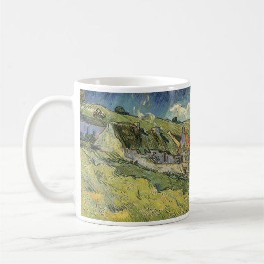 Vincent van Gogh - Strohgepflasterte Hütten Kaffeetasse (Links)