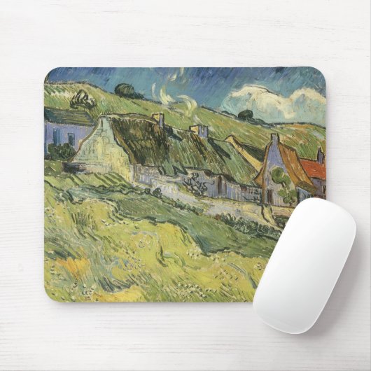 Vincent van Gogh - Strohgepflasterte Hütten Mousepad (Mit Mouse)
