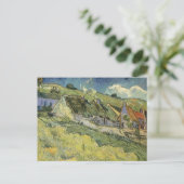Vincent van Gogh - Strohgepflasterte Hütten Postkarte (Stehend Vorderseite)