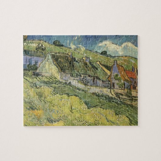 Vincent van Gogh - Strohgepflasterte Hütten Puzzle (Horizontal)