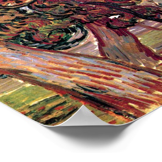 Vincent Van Gogh - Study of Pine Trees Fine Art Poster (Ecke)