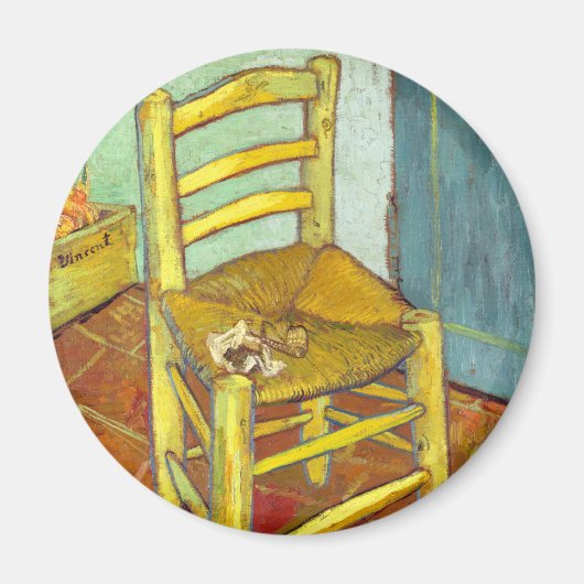 Vincent Van Gogh Stuhl mit Pfeife Magnet (Vorne)