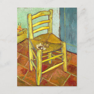 Vincent Van Gogh Stuhl mit Pfeife Postkarte