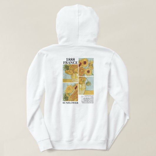 Vincent Van Gogh Sunflowers 1888 Art  Hoodie (Design Rückseite)
