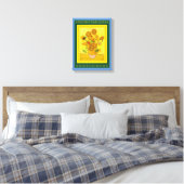 VINCENT VAN GOGH ...SUNFLOWERS Canvas Print Leinwanddruck (Insitu (Schlafzimmer))