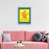 VINCENT VAN GOGH ...SUNFLOWERS Canvas Print Leinwanddruck (Insitu (Wohnzimmer))