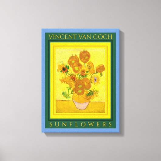 VINCENT VAN GOGH ...SUNFLOWERS Canvas Print Leinwanddruck (Vorderseite)