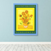 VINCENT VAN GOGH ...SUNFLOWERS Canvas Print Leinwanddruck (Insitu (Holzboden))
