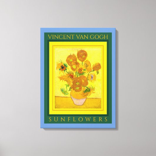 VINCENT VAN GOGH ...SUNFLOWERS Canvas Print Leinwanddruck (Vorderseite)