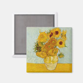 Vincent Van Gogh Sunflowers Magnet (Vorderseite/Rückseite)