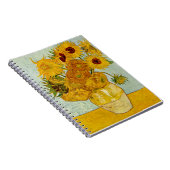 Vincent Van Gogh Sunflowers Notizblock (Rechte Seite)