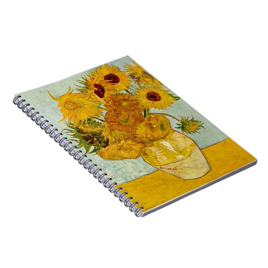 Vincent Van Gogh Sunflowers Notizblock (Rechte Seite)