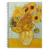 Vincent Van Gogh Sunflowers Notizblock (Vorderseite)