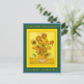 VINCENT VAN GOGH ...SUNFLOWERS POSTCARD POSTKARTE (Stehend Vorderseite)