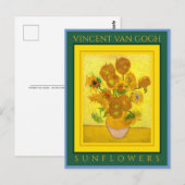 VINCENT VAN GOGH ...SUNFLOWERS POSTCARD POSTKARTE (Vorne/Hinten)