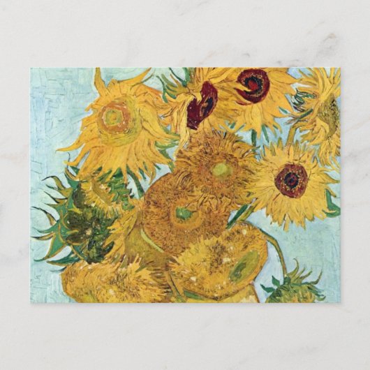 Vincent Van Gogh Sunflowers Postkarte (Vorderseite)