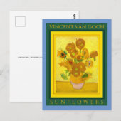VINCENT VAN GOGH ...SUNFLOWERS ... Postkarte (Vorne/Hinten)