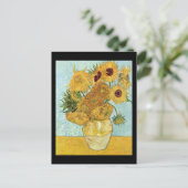 Vincent Van Gogh Sunflowers Postkarte (Stehend Vorderseite)
