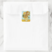 Vincent Van Gogh Sunflowers Runder Aufkleber (Tasche)