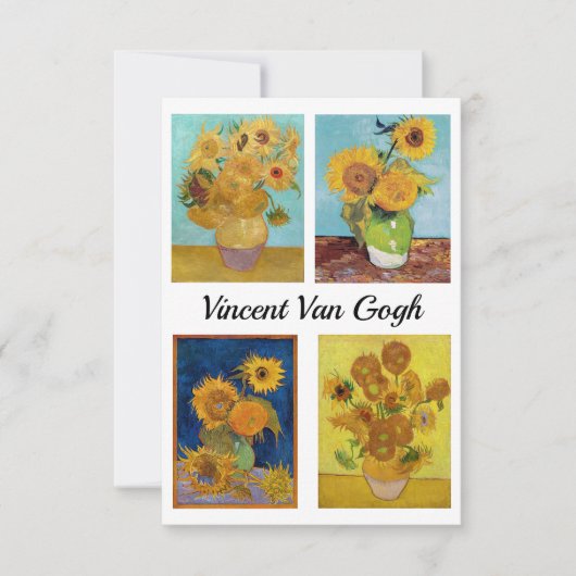 Vincent Van Gogh Sunflowers Serie Dankeskarte (Vorderseite)