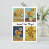 Vincent Van Gogh Sunflowers Serie Dankeskarte (Stehend Vorderseite)