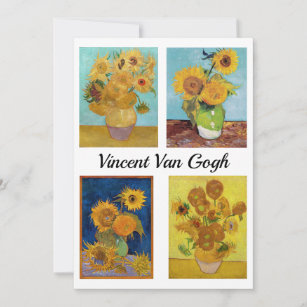 Vincent Van Gogh Sunflowers Serie Einladung