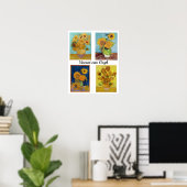 Vincent Van Gogh Sunflowers Serie Poster (Heimbüro)