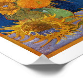 Vincent Van Gogh Sunflowers Serie Poster (Ecke)