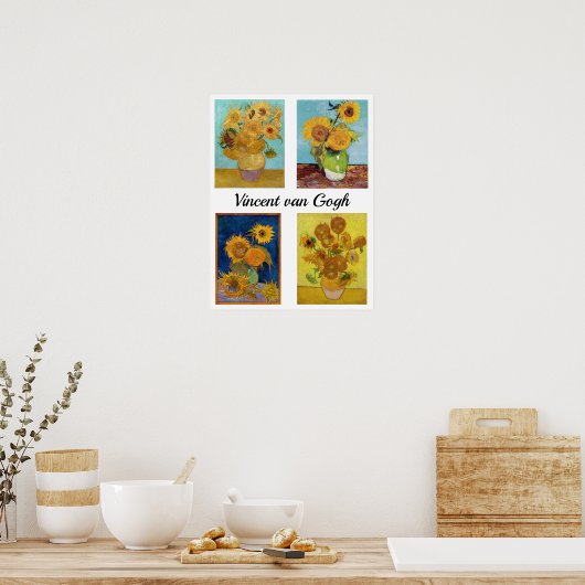 Vincent Van Gogh Sunflowers Serie Poster (Küche)