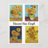Vincent Van Gogh Sunflowers Serie Postkarte (Vorderseite)