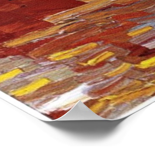 Vincent van Gogh Sunflowers Vase First Türkise Poster (Ecke)