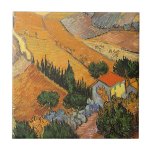 Vincent van Gogh - Tal mit Pflüger Fliese