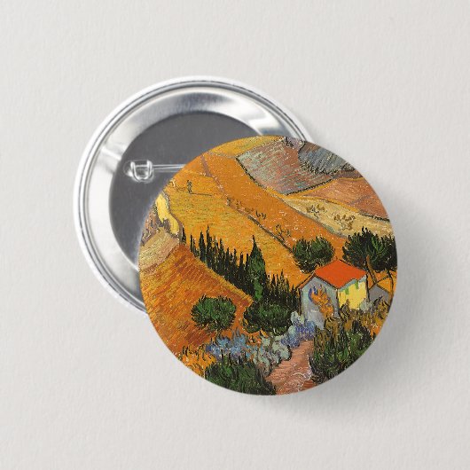 Vincent van Gogh - Tal mit Plowman Button (Vorne & Hinten)