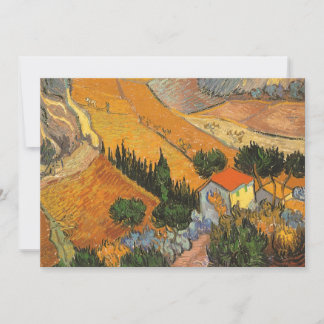 Vincent van Gogh - Tal mit Plowman Einladung