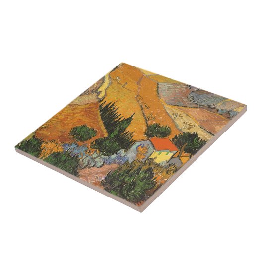 Vincent van Gogh - Tal mit Plowman Fliese (Seite)