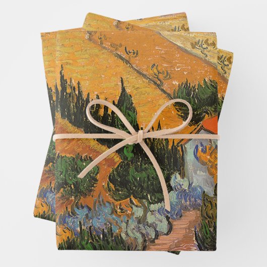 Vincent van Gogh - Tal mit Plowman Geschenkpapier Set (Beispiel)