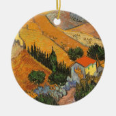 Vincent van Gogh - Tal mit Plowman Keramikornament (Vorne)
