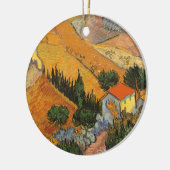 Vincent van Gogh - Tal mit Plowman Keramikornament (Links)