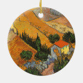 Vincent van Gogh - Tal mit Plowman Keramikornament (Hinten)