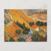 Vincent van Gogh - Tal mit Plowman Postkarte (Vorderseite)
