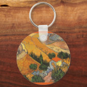 Vincent van Gogh - Tal mit Plowman Schlüsselanhänger (Rückseite)